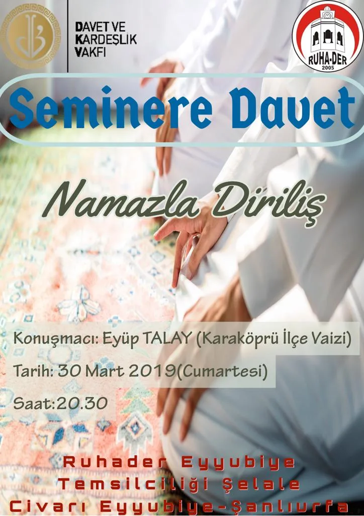 Namazla diriliş semineri gerçekleştirildi.